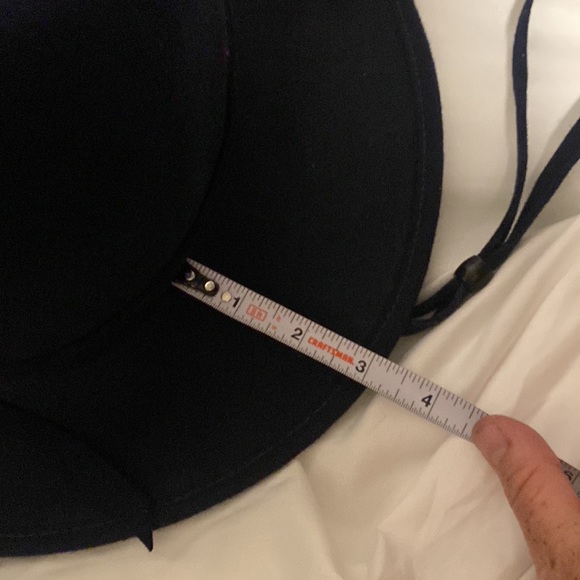 Evelyn Varon Dark Navy Blue Lancaster 100% wool hat - Picture 6 of 8